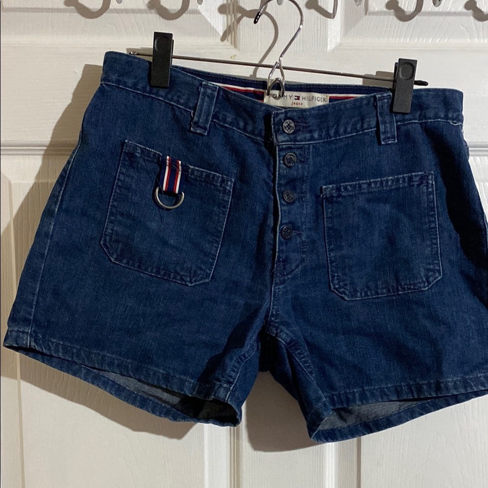 Tommy Hilfiger Women's Dark Blue Denim Shorts
